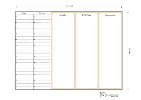 Teacher Planner Landscape