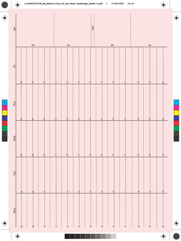 Pink MoverBook - One Week Landscape